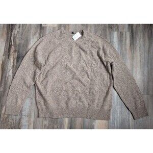 New w/ Tags Banana Republic Wool Blend Sweater Mens XXL Brown Pullover Crewneck